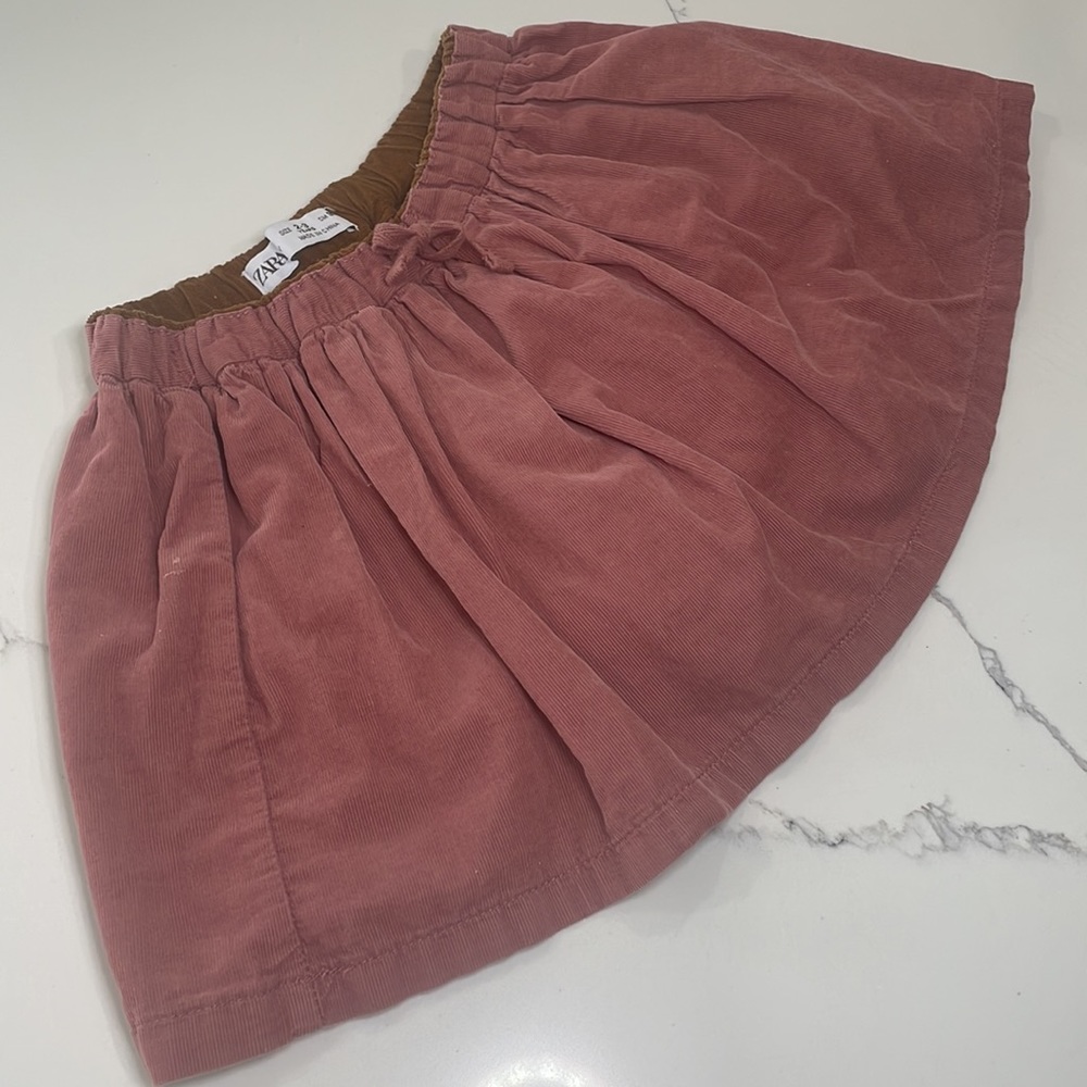 Zara size 2-3 years corduroy skirt